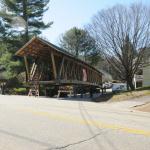 The bridge sits at the junction of Center Street and Route 316.  Route 316 could not be shut down until 6pm 3/30/2012